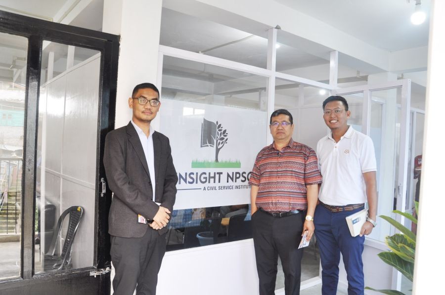 (From left) Sentilong Ozükum, SDO (C) Mokokchung, Rev Ponen Longchar, Pastor, MTBA and Likokba. (Morung Photo)